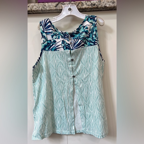 NWT Roxy tropical print tank top with open back girls size 16 - Picture 7 of 7